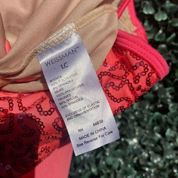 Weismann Girls Sequins Dance Leotard Size LC - Picture 4 of 9